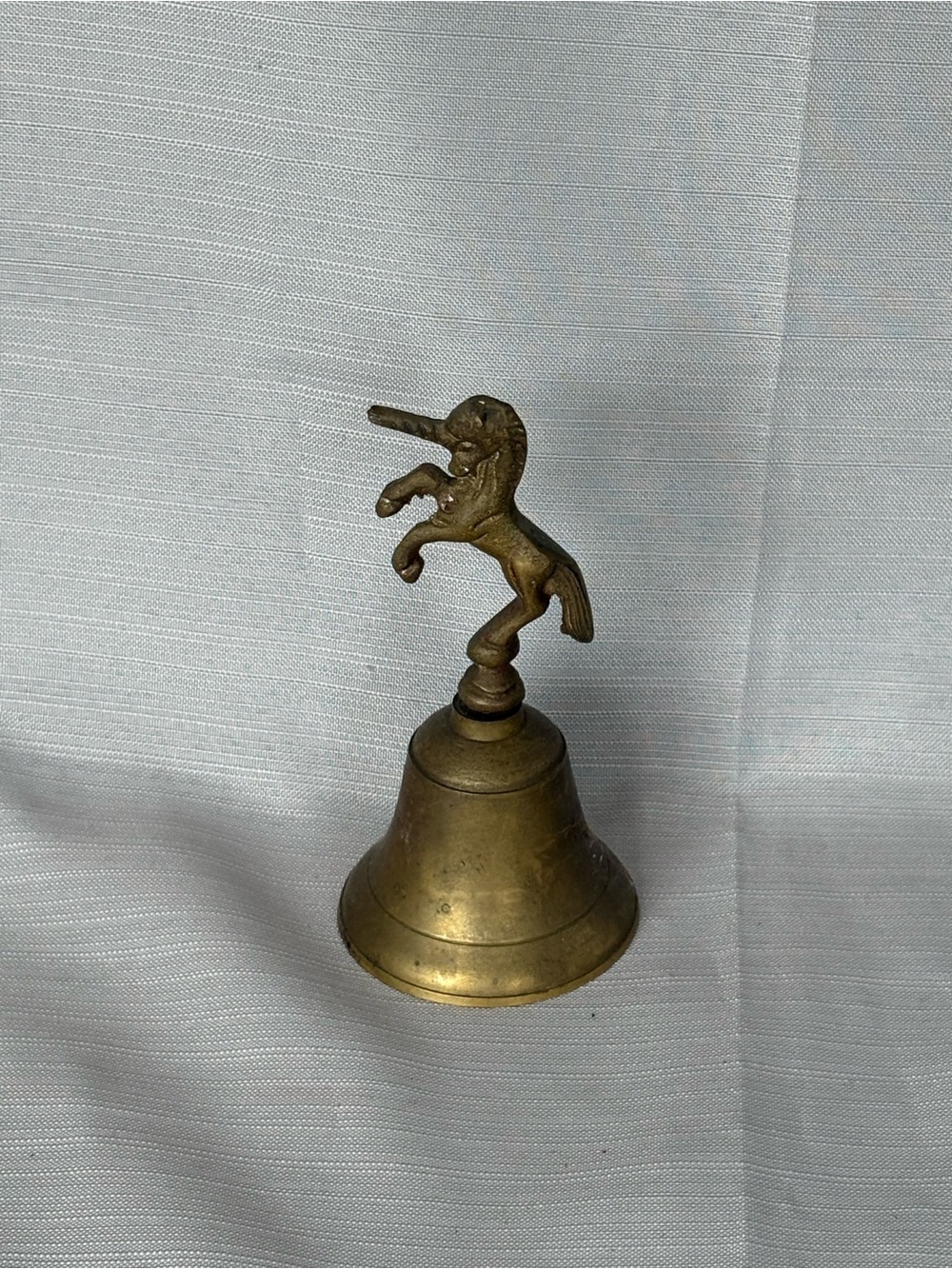 Vintage Brass Unicorn Hand Bell